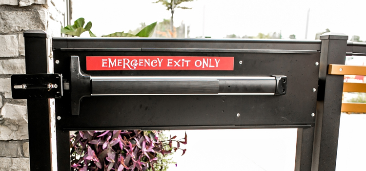 emergency push bar installation in Buena Park