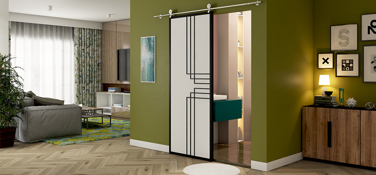 sliding bathroom door installation in Buena Park